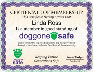 DoggoneSafe Member Certificate 2020
